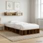 Preview: ARDEBO.de - Bettgestell mit Stauraum Altholz 80 x 200 cm Holzwerkstoff