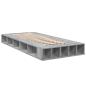 Preview: Bettgestell mit Stauraum Grau Sonoma 80 x 200 cm Holzwerkstoff