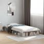 Preview: ARDEBO.de - Bettgestell mit Stauraum Betongrau 80 x 200 cm Holzwerkstoff