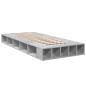 Preview: Bettgestell mit Stauraum Betongrau 80 x 200 cm Holzwerkstoff