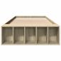 Preview: Bettgestell mit Stauraum Sonoma-Eiche 80 x 200 cm Holzwerkstoff