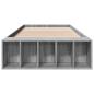 Preview: Bettgestell mit Stauraum Grau Sonoma 80 x 200 cm Holzwerkstoff