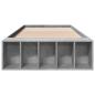 Preview: Bettgestell mit Stauraum Betongrau 80 x 200 cm Holzwerkstoff