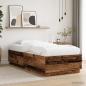 Preview: Bettgestell mit LED Altholz 80 x 200 cm Holzwerkstoff