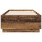 Preview: Bettgestell mit LED Altholz 80 x 200 cm Holzwerkstoff