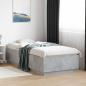 Preview: ARDEBO.de - Bettgestell mit LED Betongrau 80 x 200 cm Holzwerkstoff