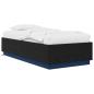 Preview: Bettgestell mit LED Schwarze Eiche 80 x 200 cm Holzwerkstoff