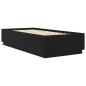Preview: Bettgestell mit LED Schwarze Eiche 80 x 200 cm Holzwerkstoff