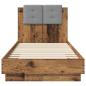 Preview: Bettgestell mit Kopfteil Altholz 80 x 200 cm Holzwerkstoff