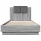 Preview: Bettgestell mit Kopfteil Grau Sonoma 80 x 200 cm Holzwerkstoff