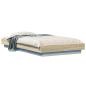 Preview: Bettgestell mit LED Sonoma-Eiche 80 x 200 cm Holzwerkstoff