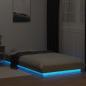 Preview: Bettgestell mit LED Sonoma-Eiche 80 x 200 cm Holzwerkstoff
