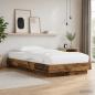 Preview: Bettgestell mit LED Altholz 80 x 200 cm Holzwerkstoff