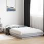 Preview: ARDEBO.de - Bettgestell mit LED Grau Sonoma 80 x 200 cm Holzwerkstoff