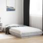 Preview: ARDEBO.de - Bettgestell mit LED Betongrau 80 x 200 cm Holzwerkstoff