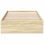 Preview: Bettgestell mit Stauraum Sonoma-Eiche 80 x 200 cm Holzwerkstoff