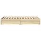 Preview: Bettgestell mit Stauraum Sonoma-Eiche 80 x 200 cm Holzwerkstoff