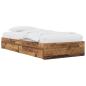 Preview: Bettgestell mit Stauraum Altholz 80 x 200 cm Holzwerkstoff