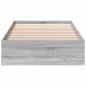 Preview: Bettgestell mit Stauraum Grau Sonoma 80 x 200 cm Holzwerkstoff