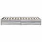 Preview: Bettgestell mit Stauraum Grau Sonoma 80 x 200 cm Holzwerkstoff