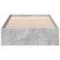 Preview: Bettgestell mit Stauraum Betongrau 80 x 200 cm Holzwerkstoff