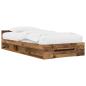 Preview: Bettgestell mit Stauraum Altholz 80 x 200 cm Holzwerkstoff