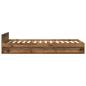 Preview: Bettgestell mit Stauraum Altholz 80 x 200 cm Holzwerkstoff