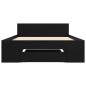 Preview: Bettgestell mit Stauraum mit Regal Schwarze Eiche 80 x 200 cm