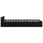 Preview: Bettgestell mit Stauraum mit Regal Schwarze Eiche 80 x 200 cm