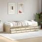 Preview: ARDEBO.de - Bettgestell mit Stauraum Sonoma-Eiche 80 x 200 cm Holzwerkstoff