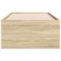 Preview: Bettgestell mit Stauraum Sonoma-Eiche 80 x 200 cm Holzwerkstoff