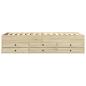 Preview: Bettgestell mit Stauraum Sonoma-Eiche 80 x 200 cm Holzwerkstoff