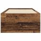 Preview: Bettgestell mit Stauraum Altholz 80 x 200 cm Holzwerkstoff