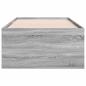 Preview: Bettgestell mit Stauraum Grau Sonoma 80 x 200 cm Holzwerkstoff