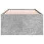 Preview: Bettgestell mit Stauraum Betongrau 80 x 200 cm Holzwerkstoff