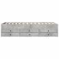 Preview: Bettgestell mit Stauraum Betongrau 80 x 200 cm Holzwerkstoff
