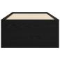 Preview: Bettgestell mit Stauraum Schwarze Eiche 80 x 200 cm