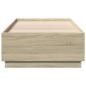 Preview: Bettrahmen Sonoma-Eiche 80 x 200 cm Holzwerkstoff