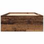 Preview: Bettrahmen mit Regal Altholz 80 x 200 cm Holzwerkstoff