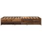 Preview: Bettrahmen mit Regal Altholz 80 x 200 cm Holzwerkstoff