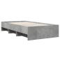 Preview: Bettrahmen mit Regal Grau Sonoma 80 x 200 cm Holzwerkstoff
