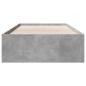 Preview: Bettrahmen mit Regal Grau Sonoma 80 x 200 cm Holzwerkstoff