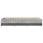 Preview: Bettrahmen mit Regal Grau Sonoma 80 x 200 cm Holzwerkstoff