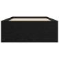 Preview: Bettrahmen mit Regal Schwarze Eiche 80 x 200 cm Holzwerkstoff