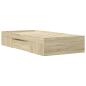 Preview: Bettgestell mit Stauraum Sonoma-Eiche 80 x 200 cm Holzwerkstoff