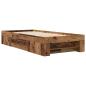 Preview: Bettgestell mit Stauraum Altholz 80 x 200 cm Holzwerkstoff