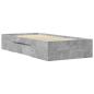 Preview: Bettgestell mit Stauraum Betongrau 80 x 200 cm Holzwerkstoff