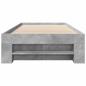 Preview: Bettgestell mit Stauraum Betongrau 80 x 200 cm Holzwerkstoff
