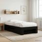 Preview: ARDEBO.de - Bettgestell mit Stauraum mit Regal Schwarze Eiche 80 x 200 cm
