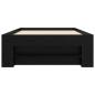 Preview: Bettgestell mit Stauraum mit Regal Schwarze Eiche 80 x 200 cm